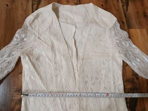 Lace Sleeve Blazer