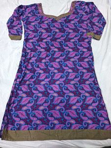 Beautiful Purple👗 Paisley Print Kurta