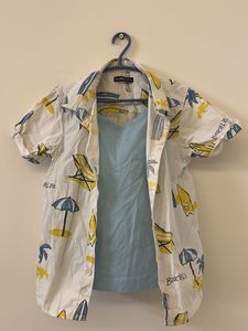 Boys' Beach Life Shirt & Tee Set