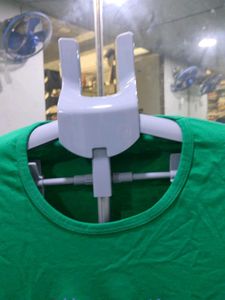 Green Long Sleeve T-Shirt with Heart Design