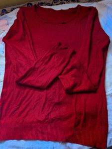 Classic Red Crew Neck Sweater
