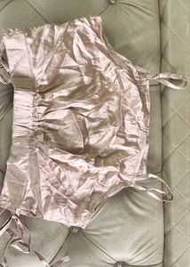 Silky Crop Top &amp; Shorts Set