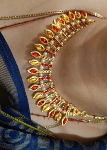 Red & Gold Tone Necklace