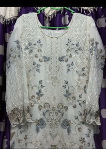 Embroidered Kurta Set with Dupatta