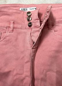 Lotus High Waist Pink Denim Jeans | Waisst 28