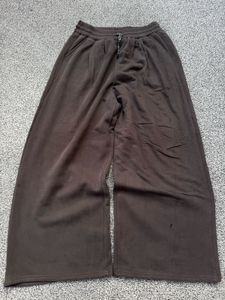 Brown Wide Leg Sweatpants