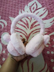 41.Cute Pink Bunny Earmuffs