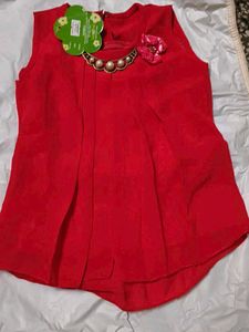 Adorable Red Baby Girl Dress