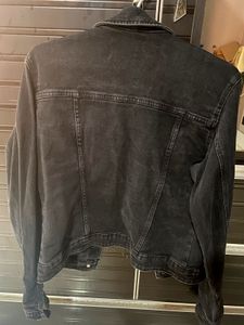 Black faded Denim Jacket