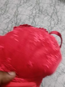 Beautiful Red Embroidered Bra phusup