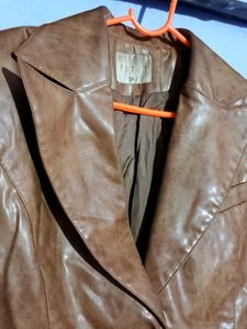 Brown Leather Blazer💸