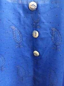 Elegant Blue Kurti With Pajama And Dupatta