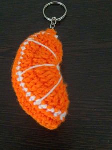 Orange Slice Keychain