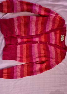 Striped Multicolor Button-Up Cardigan💖🎀
