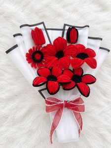 Beautiful Red Velvet Floral Bouquet