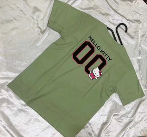 Hello Kitty Tee - Pista Green