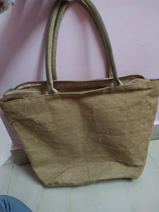 Jute cloth big size handbag
