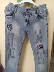 Dark Blue Faded Slim Fit Jeans