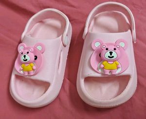 Cute Pink Bear Sandals for Kids