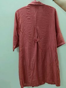 Casual Collared Button-Up Dress