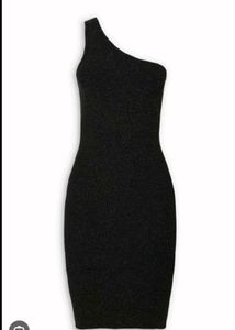 shimmery sexy black bodycon