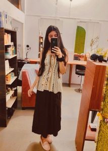Boho Print Smocked Cami Top