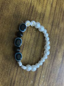 Evil Eye &amp; Moon Beaded Bracelet