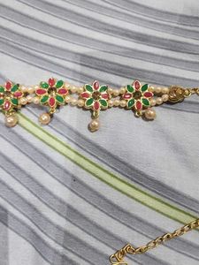 Elegant Pearl and Kundan Kamarbandh