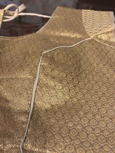 Glamorous Gold Brocade Blouse