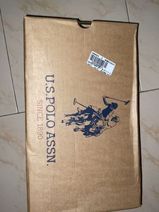 US Polo Men Black &amp; White Sneakers