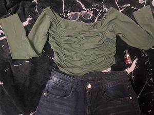 Chic Ruched Long Sleeve Top