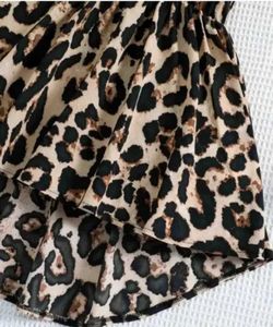 Leopard Print Halter Dress