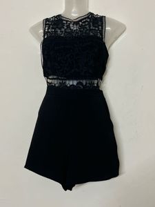 BRANDED TALLY WEIJL Elegant Black Lace Co-ord Set