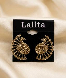 Festive Peacock Top Earrings