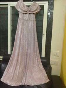 Elegant Off-Shoulder partywear maxi Gown