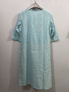Sky Blue Yolk Embroidered Kurta Women’s