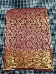 Elegant Red & Gold Banarasi Silk Saree