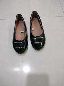 Black Patent Ballerina Flats