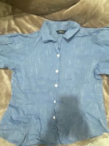 Blue Button-Down Shirt