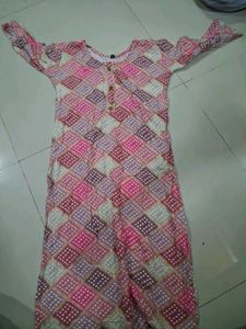 combo of  orange and pink  Printed Kurta
