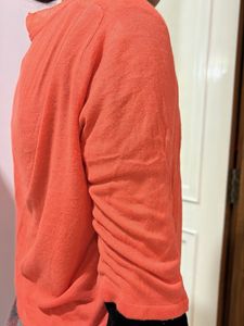 Coral Cropped Cardigan