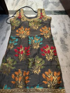 Elegant Floral Kurta Set with Dupatta