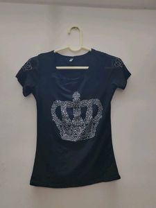 Sparkling Crown Party Top for Women
