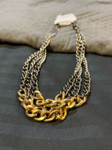 Tricolour Metal Necklace