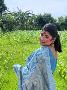 Beautiful Blue saree for women
