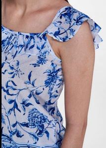 AND Blue &amp; White Floral Top | New with tag
