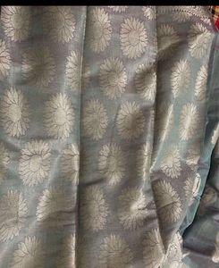 beautiful grey  saree