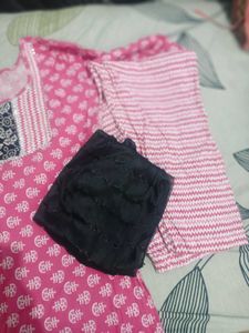 Pretty Pink Printed Kurta