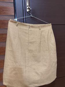 Gold Metallic Mini Skirt
