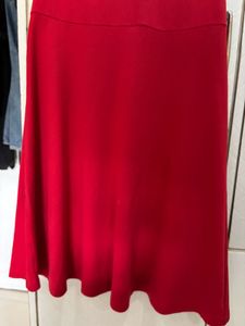 Chic Red Sequin Shoulder Dress